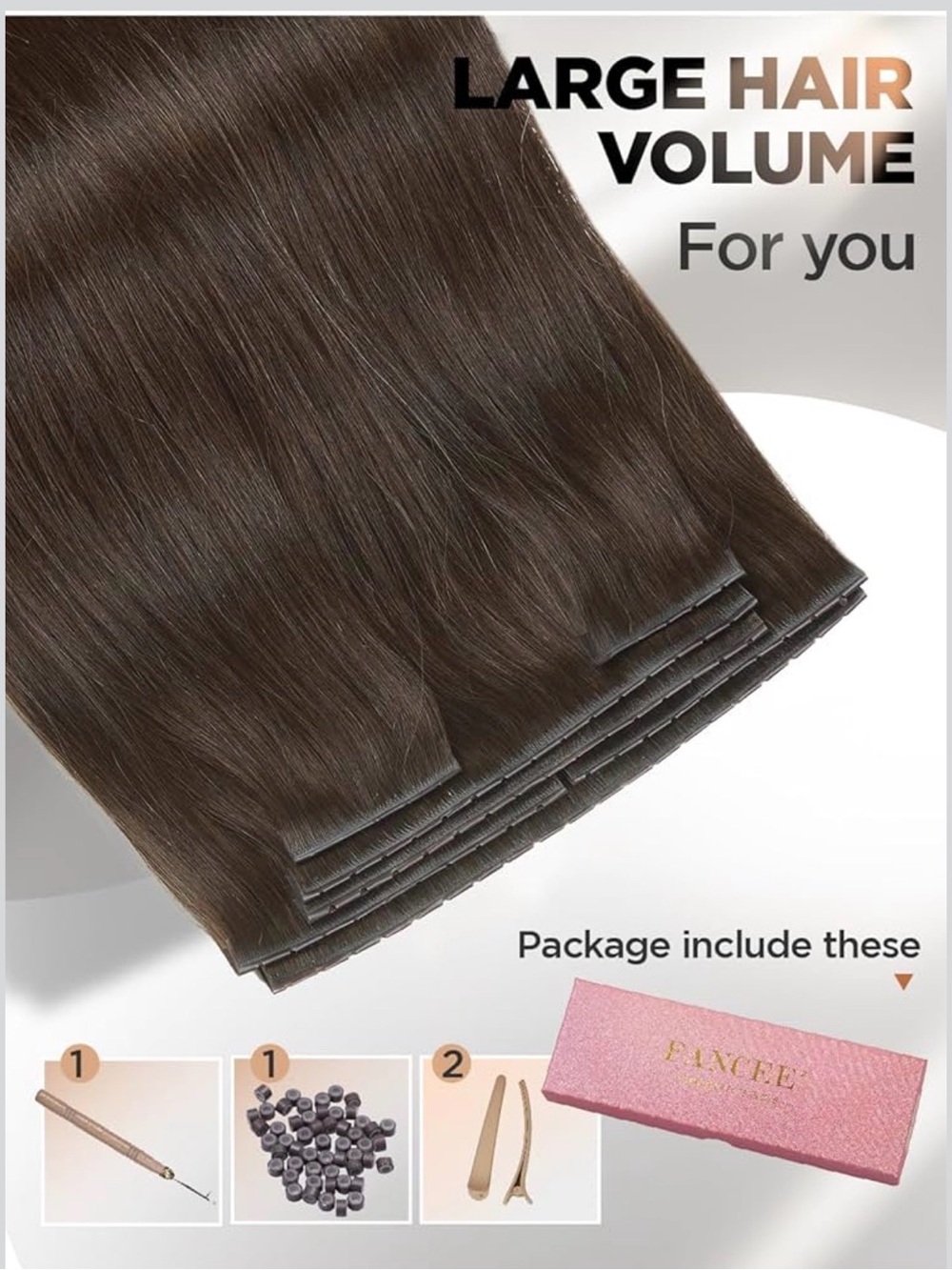Butterfly Human Hair Extensions, Double Invisible Weft 100% Remy Human Hair - Picture 6 of 10